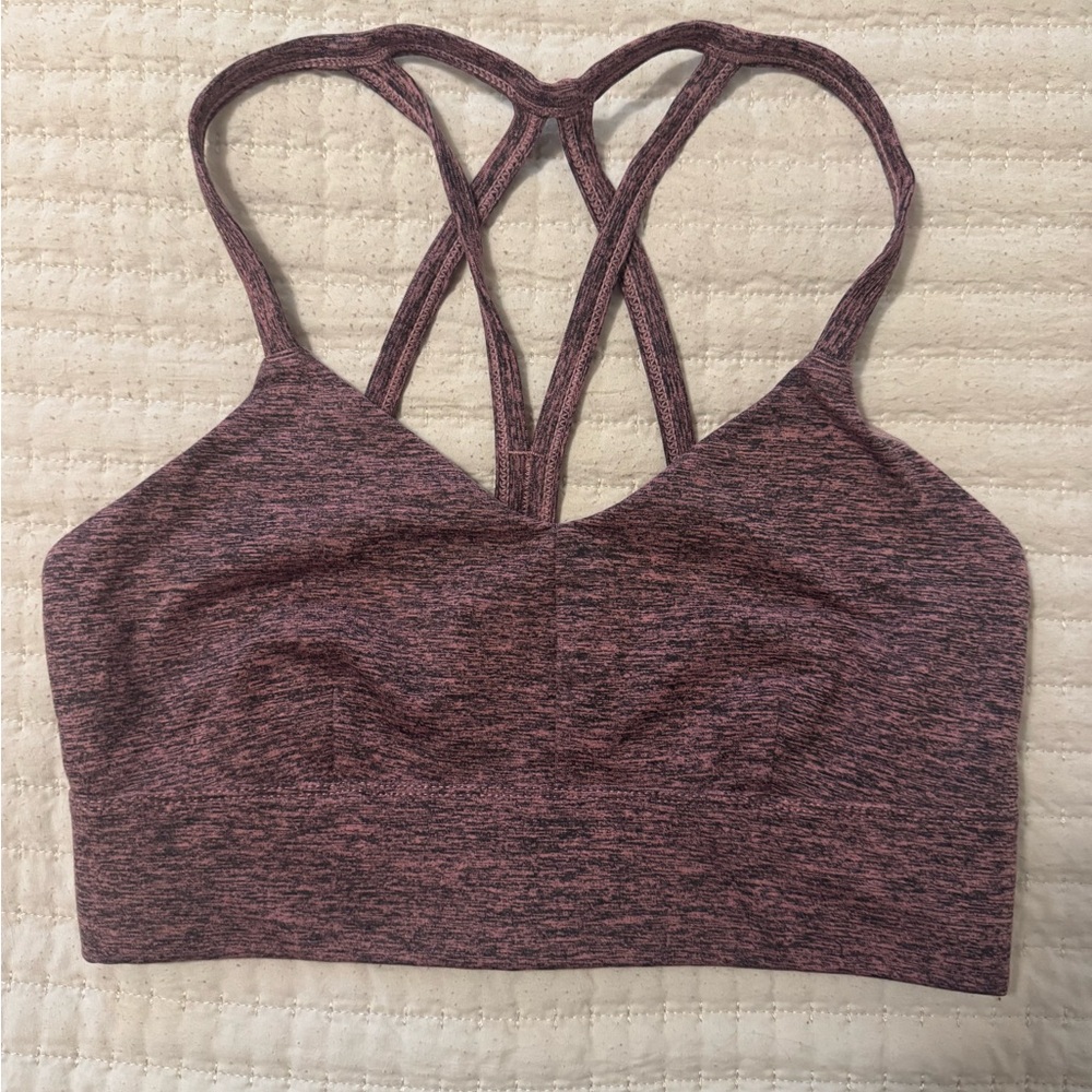 JoyLab Burgundy Heathered Sports Bra